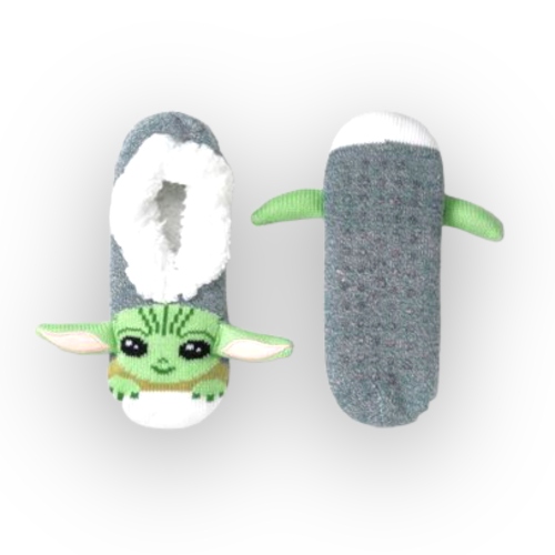 Pop Cool: Pantufla tejida Baby Yoda
