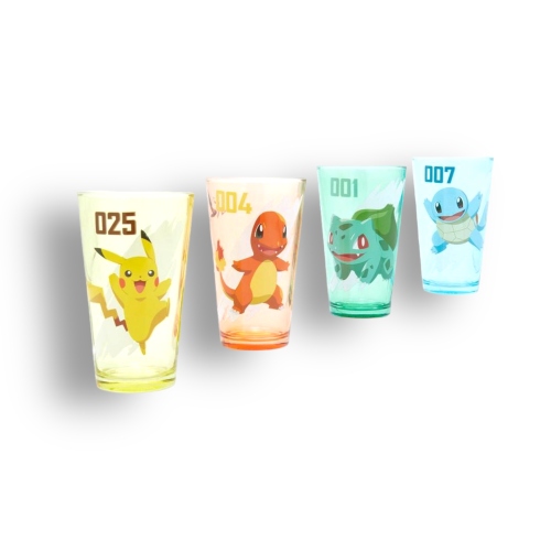 Pop Cool Peru Tienda original: Set vasos vidrio Pokemon