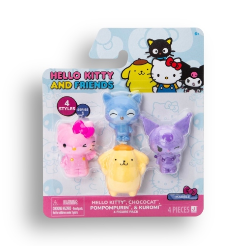 Pop Cool Peru Tienda original: Set Figuras Hello Kitty Pompompurin Kuromi Chococat Sanrio