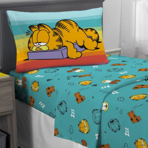 Pop Cool Peru Tienda original: Sábanas Garfield plaza y media