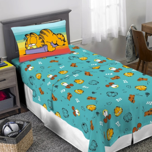 Pop Cool Peru Tienda original: Sábanas Garfield plaza y media